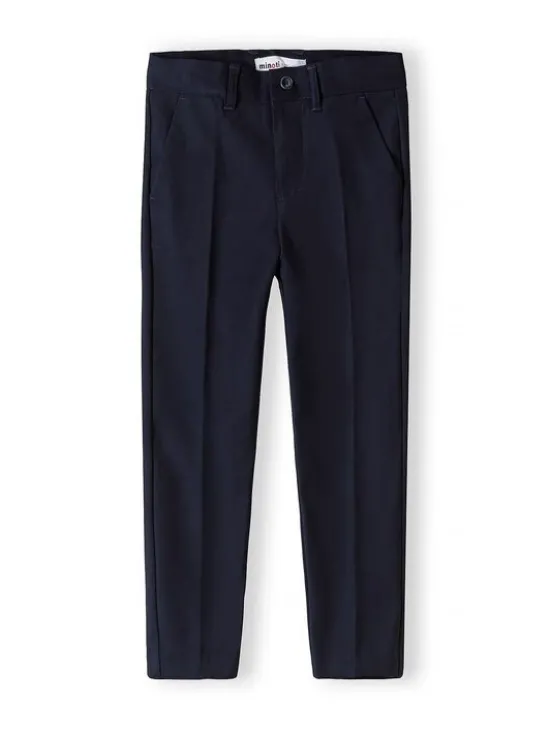 minoti Spodnie materiałowe 29FORMAL251B Granatowy Regular Fit
