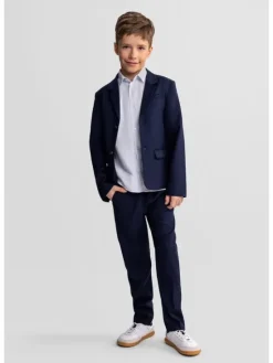 minoti Spodnie materiałowe 29FORMAL251B Granatowy Regular Fit