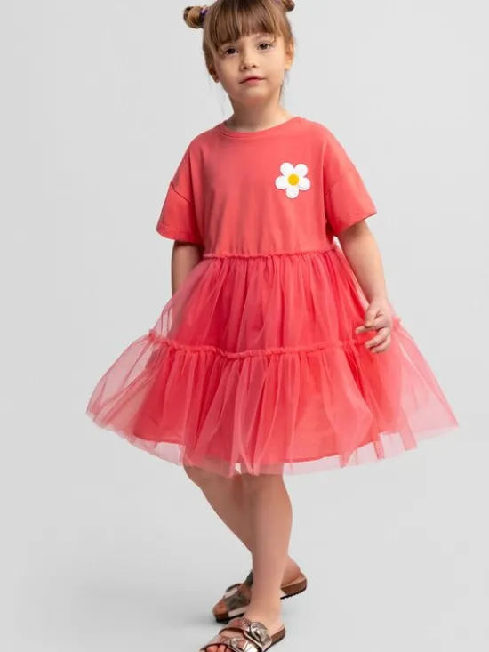 minoti Sukienka codzienna 30DRESS113 Pomarańczowy Regular Fit