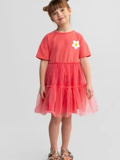 minoti Sukienka codzienna 30DRESS113 Pomarańczowy Regular Fit