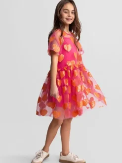 minoti Sukienka elegancka 30DRESS173 Różowy Regular Fit