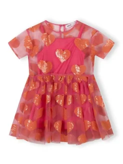 minoti Sukienka elegancka 30DRESS173 Różowy Regular Fit