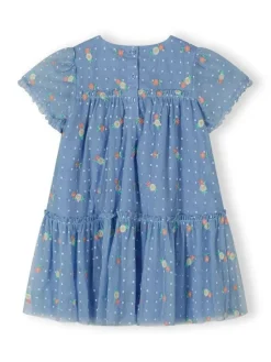 minoti Sukienka elegancka 30DRESS118 Błękitny Regular Fit