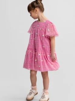 minoti Sukienka elegancka 30DRESS119 Różowy Regular Fit