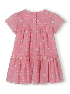 minoti Sukienka elegancka 30DRESS119 Różowy Regular Fit