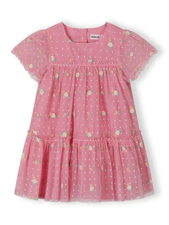 minoti Sukienka elegancka 30DRESS119 Różowy Regular Fit