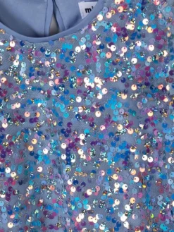 minoti Sukienka elegancka 30DRESS171 Niebieski Regular Fit