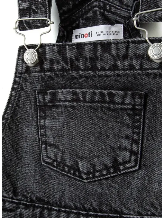 minoti Szorty jeansowe 22dung41 Czarny Regular Fit