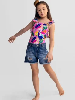 minoti Szorty jeansowe 30SHORT150 Granatowy Regular Fit
