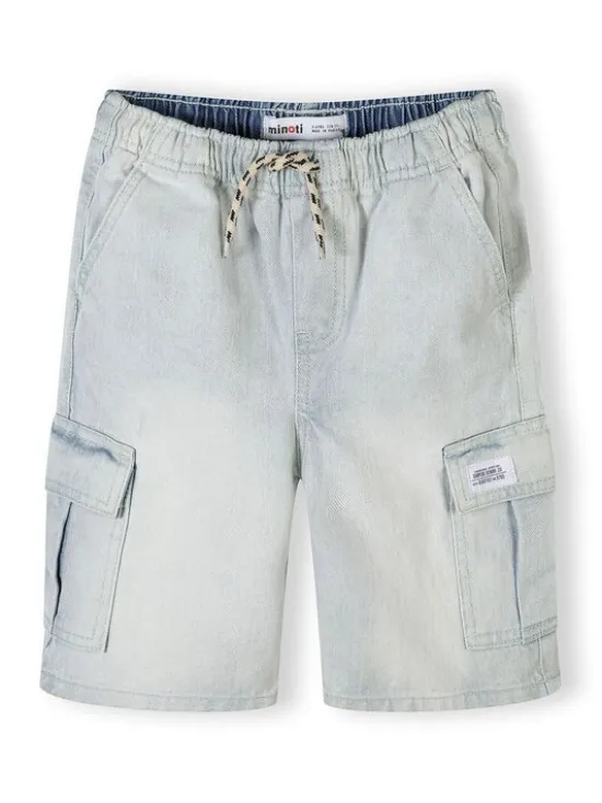 minoti Szorty jeansowe 29SHORT250 Błękitny Regular Fit