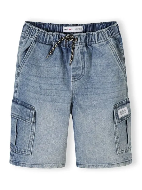minoti Szorty jeansowe 29SHORT250 Błękitny Regular Fit