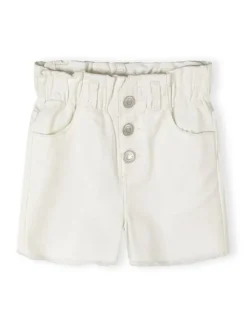 minoti Szorty jeansowe 30SHORT155 Biały Regular Fit