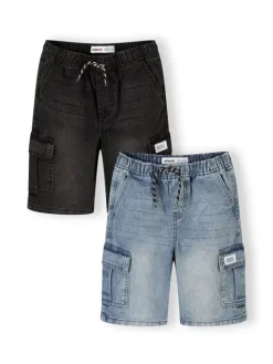 minoti Szorty jeansowe 29SHORT251 Granatowy Regular Fit