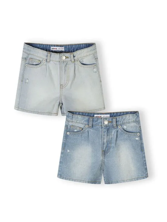 minoti Szorty jeansowe 30SHORT152 Granatowy Regular Fit