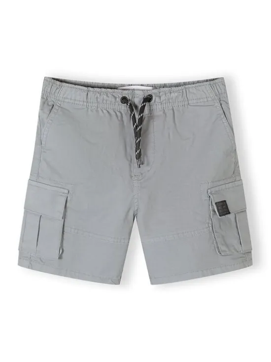 minoti Szorty materiałowe 29SHORT261 Szary Regular Fit