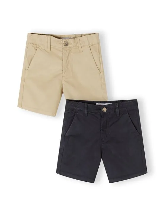 minoti Szorty materiałowe 29SHORT254 Szary Regular Fit