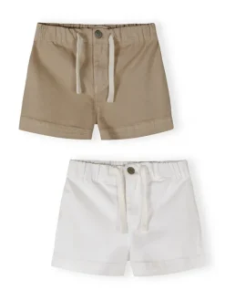 minoti Szorty 30SHORT165 Biały Regular Fit