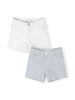 minoti Szorty 30SHORT167 Biały Regular Fit