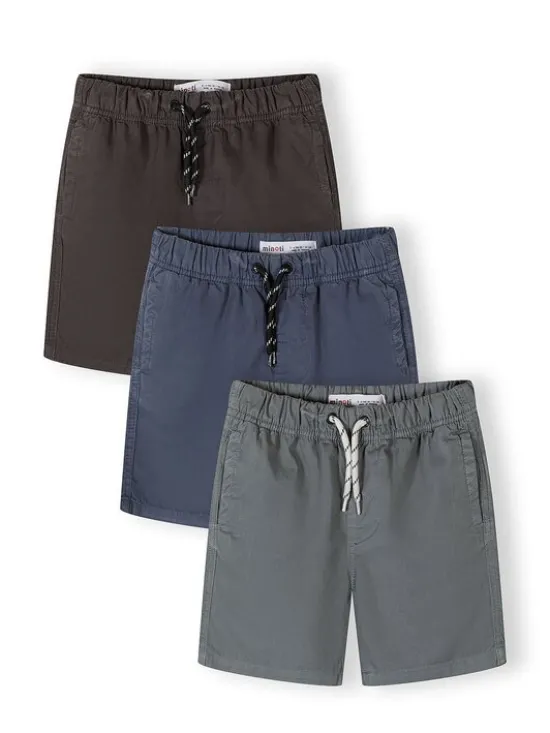 minoti Szorty 29SHORT258 Szary Regular Fit