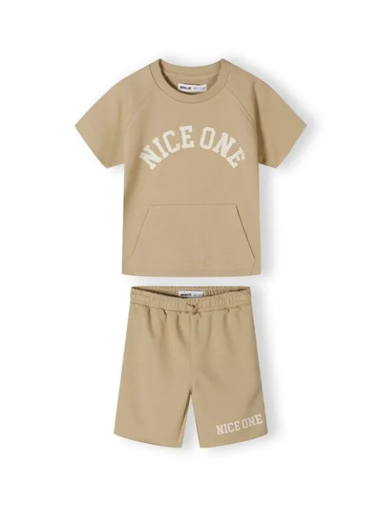 minoti T-Shirt 23fleece36 Beżowy Regular Fit