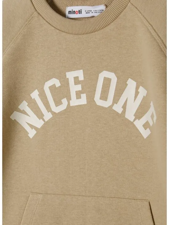 minoti T-Shirt 23fleece36 Beżowy Regular Fit