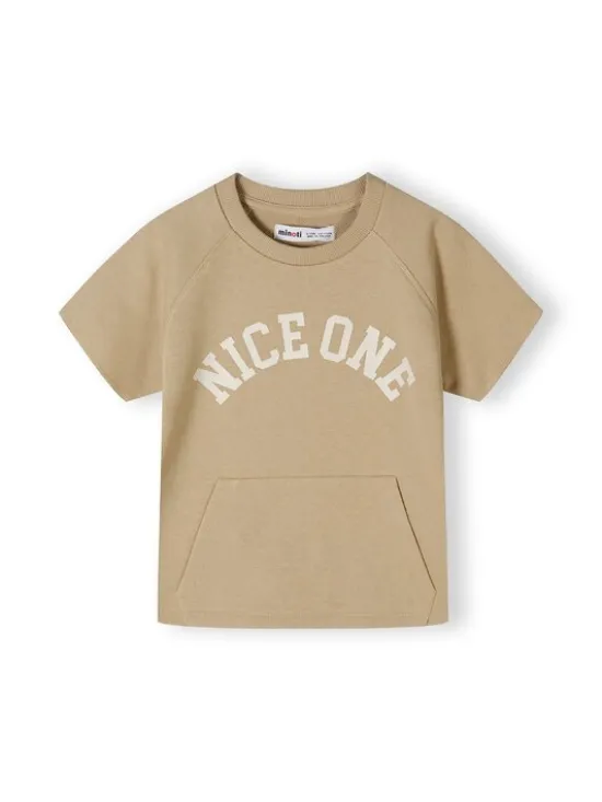 minoti T-Shirt 23fleece36 Beżowy Regular Fit