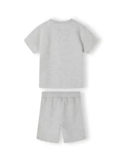 minoti T-Shirt 23fleece35 Szary Regular Fit