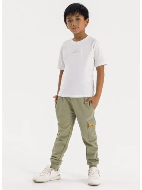 minoti T-Shirt 23fleece206 Zielony Regular Fit