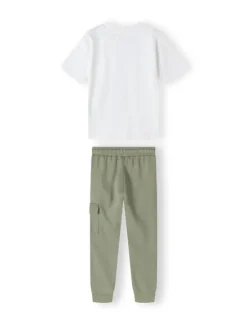 minoti T-Shirt 23fleece206 Zielony Regular Fit