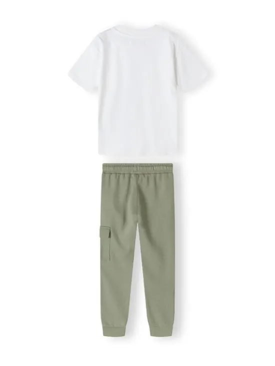 minoti T-Shirt 23fleece206 Zielony Regular Fit