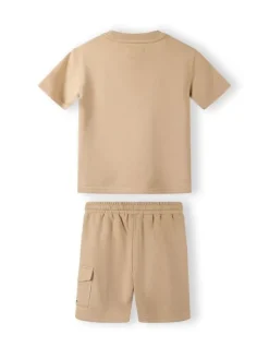 minoti T-Shirt 17SET50D Beżowy Regular Fit