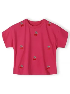 minoti T-Shirt 30TEE106 Różowy Regular Fit