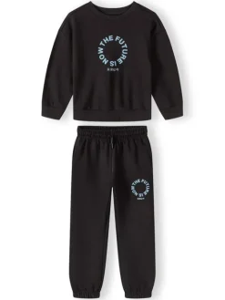 minoti Zestaw 29FLEECE265 Czarny Regular Fit