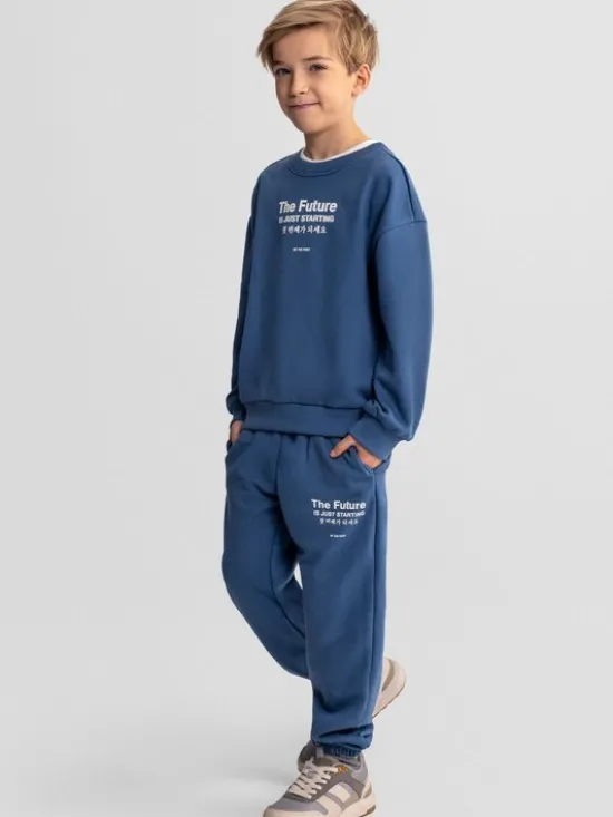 minoti Zestaw 29FLEECE266 Niebieski Regular Fit