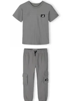 minoti Zestaw 29FLEECE262 Szary Regular Fit