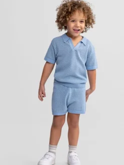 minoti Zestaw 29KNIT200 Błękitny Regular Fit