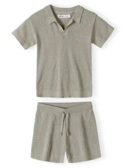 minoti Zestaw 29KNIT201 Khaki Regular Fit