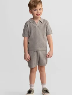 minoti Zestaw 29KNIT201 Khaki Regular Fit