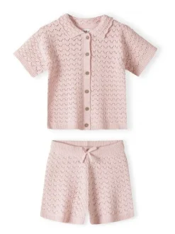 minoti Zestaw 30KNIT150 Różowy Regular Fit