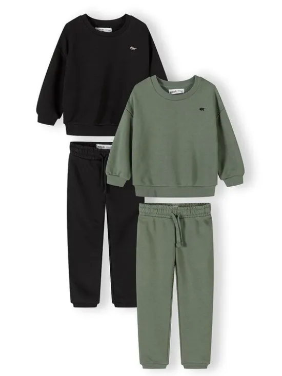 minoti Zestaw NOSFLEECE203 Czarny Regular Fit