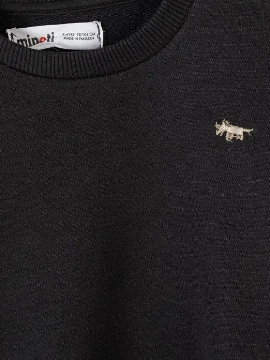 minoti Zestaw NOSFLEECE203 Czarny Regular Fit