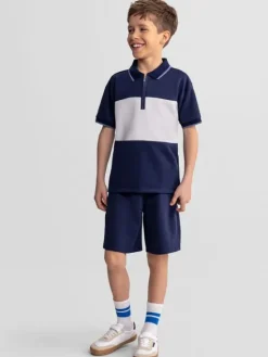 minoti Zestaw 29POLO252 Granatowy Regular Fit