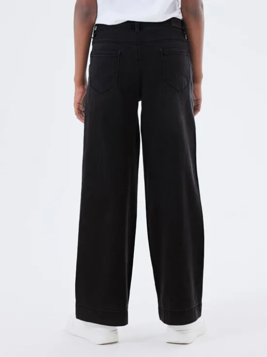 NAME IT Jeansy 13211701 Czarny Wide Leg