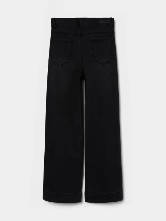 NAME IT Jeansy 13211701 Czarny Wide Leg