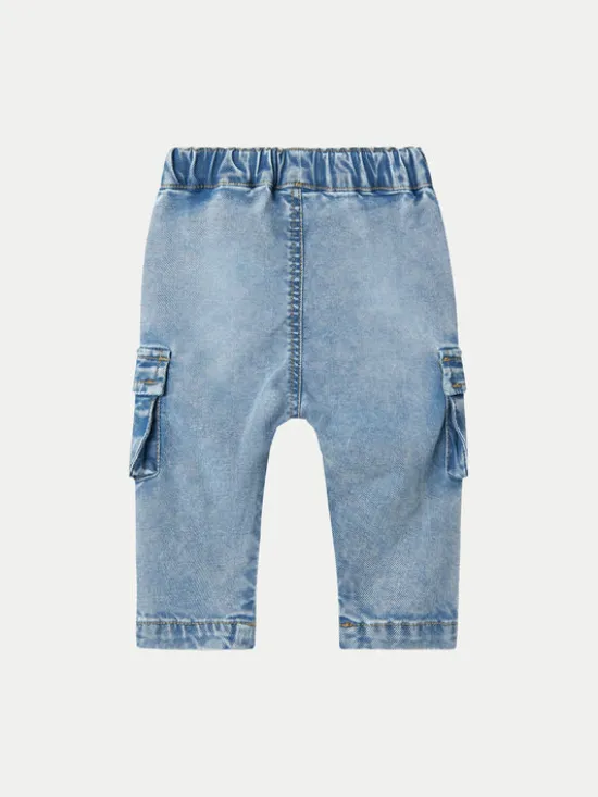 NAME IT Jeansy 13238068 Niebieski Baggy Fit