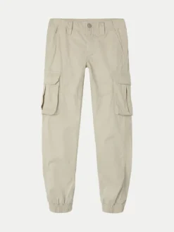 NAME IT Joggery 13237197 Szary Regular Fit