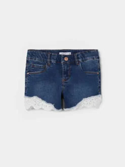 NAME IT Szorty jeansowe 13197440 Granatowy Slim Fit