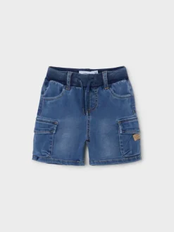NAME IT Szorty jeansowe Nmmben 13212547 Niebieski Baggy Fit