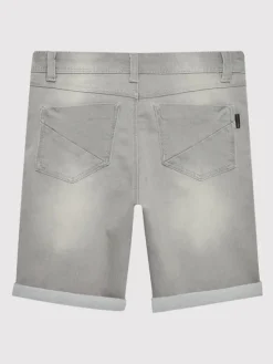 NAME IT Szorty jeansowe 13150022 Szary Slim Fit