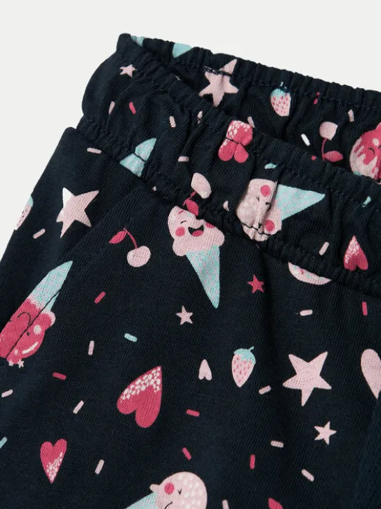 NAME IT Szorty materiałowe Vigga 13215112 Granatowy Regular Fit